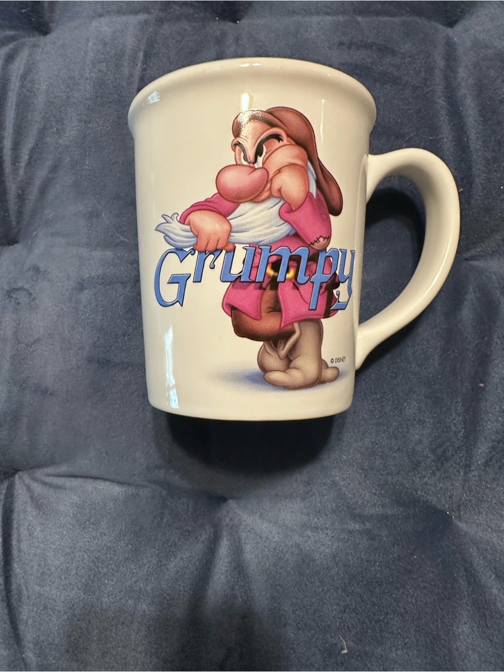 Disney Grumpy White Ceramic Mug with Pink Outfit Graphic